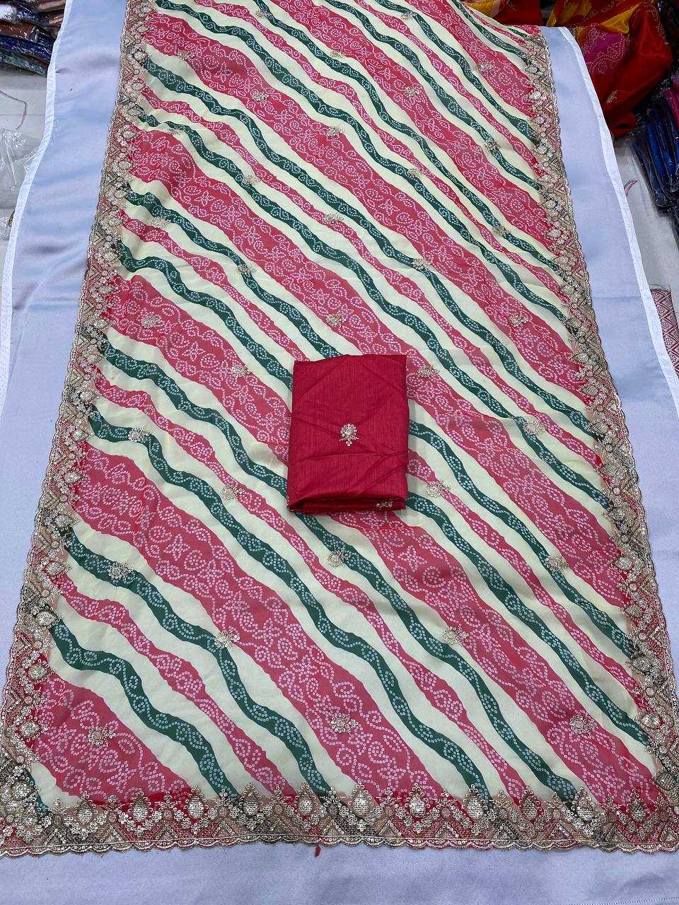 Ynf Georgette RIN188 Audi Sarees Sarees Wedding Collections Festive Collections Wholesale Printed Sarees Georgette Sarees Embroidered Sarees Manufacturer