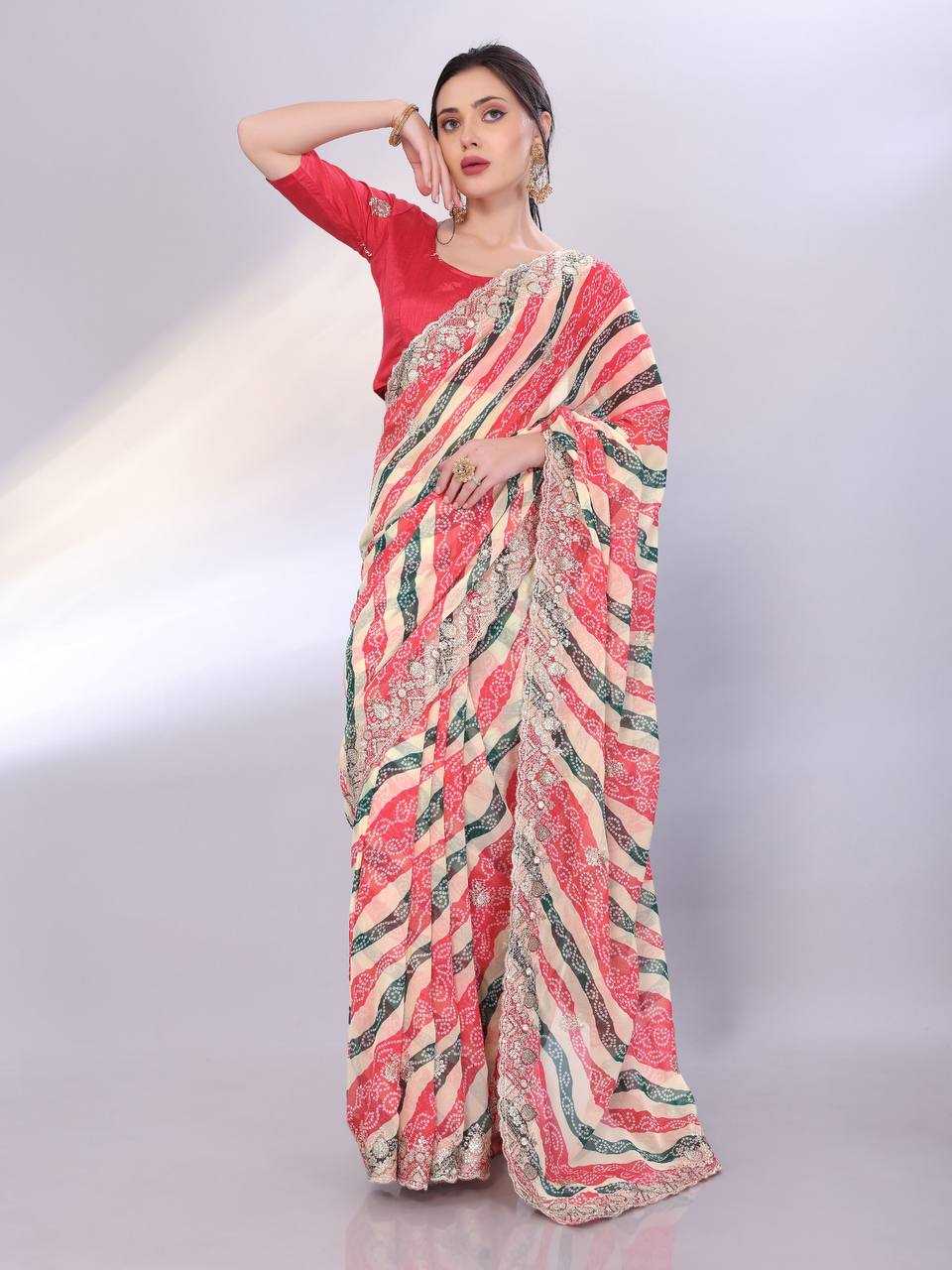 Ynf Georgette RIN188 Audi Sarees Sarees Wedding Collections Festive Collections Wholesale Printed Sarees Georgette Sarees Embroidered Sarees Manufacturer