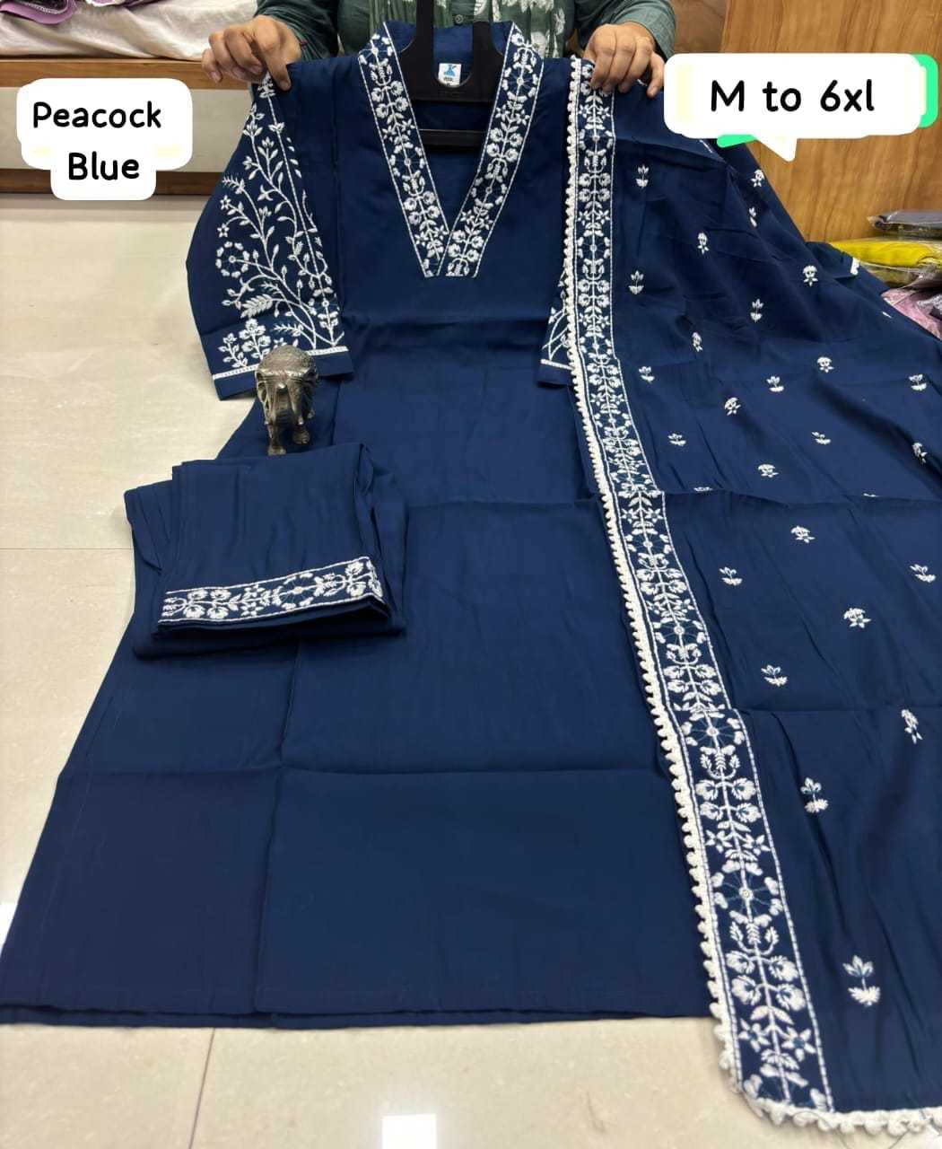 Ynf Heavy Muslin KESH375 VRS19 Kurti Wholesale Festive Kurtis Fancy Kurti V-Neck Kurtis Manufacturer