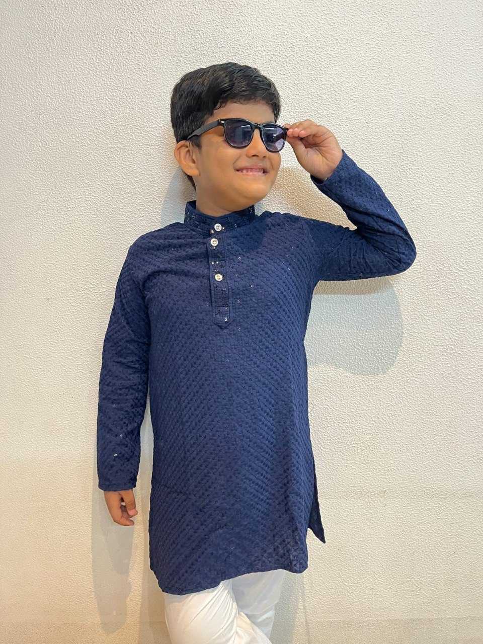 Ynf Heavy Rayon KESH358 SHE10 Kids Wear Diwali Collections Festive Collections Wholesale Boys Kurta Pyjama Indian Wear For Kids Kids Kurta Pajama Manufacturer