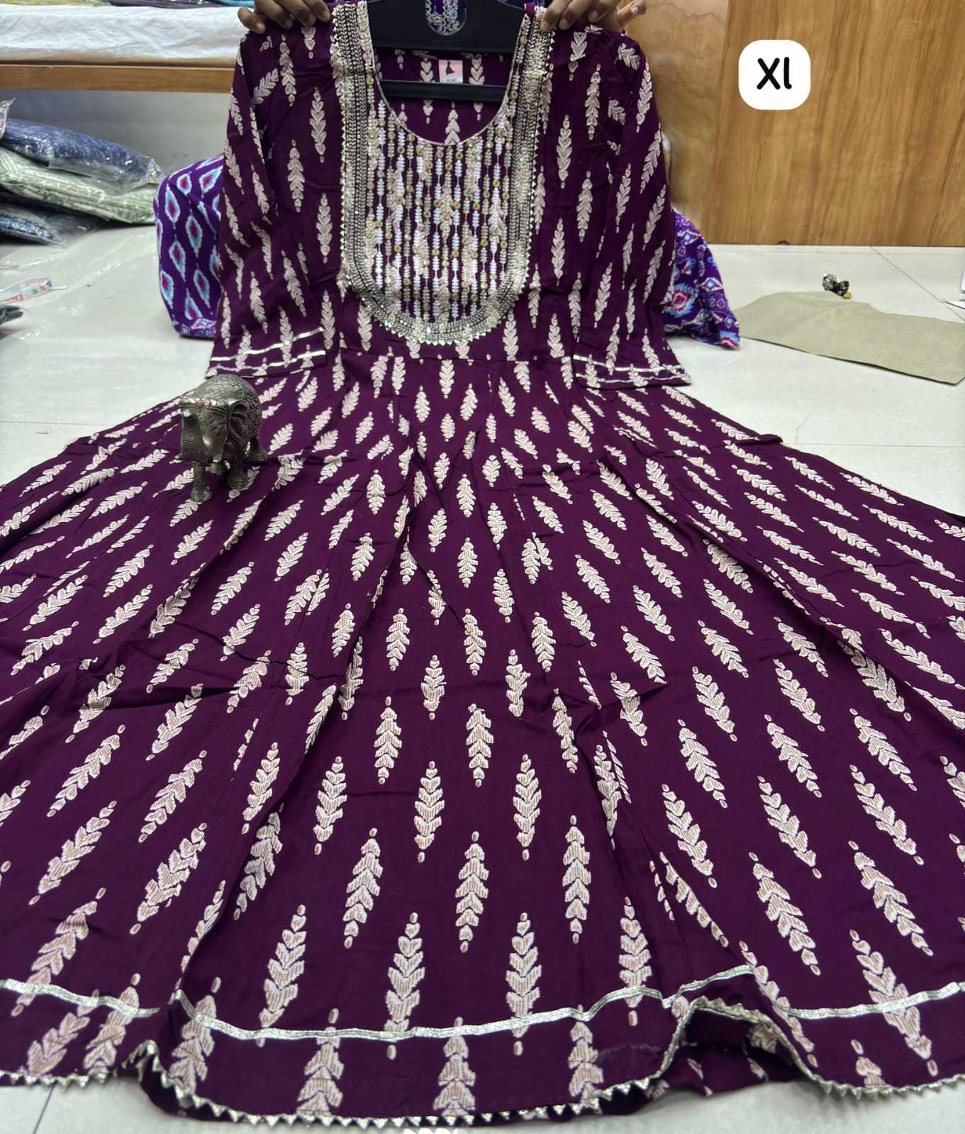 Ynf Heavy Rayon KESH375 VRS15 Kurti Wholesale Festive Kurtis Long Kurtis Fancy Kurti Manufacturer