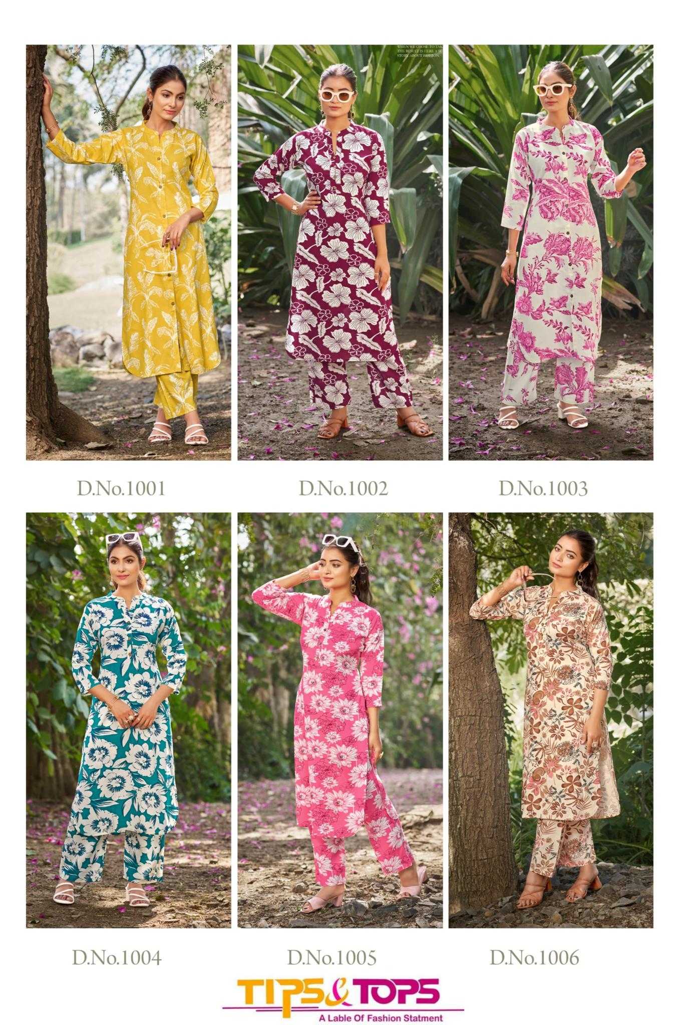 Ynf Heavy Rayon KESH443 TIPS & TOPS-CINDERELLA Vol 03 Setwise Collections Wholesale Dresses & Suits Catalogs Manufacturer