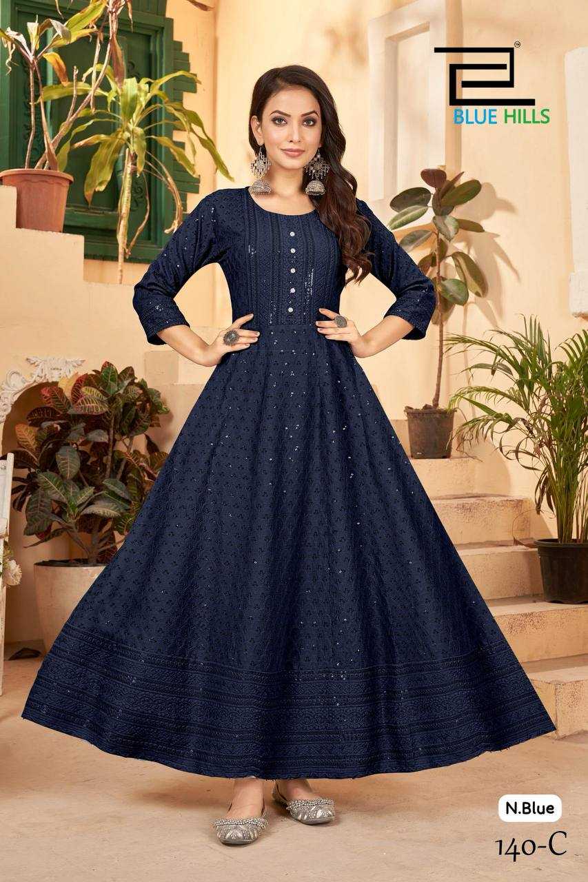 Ynf Heavy Rayon RIN125 Anarkali Gowns Wedding Collections Festive Collections Wholesale Anarkali Gown Long Gowns Sequin Gowns Manufacturer