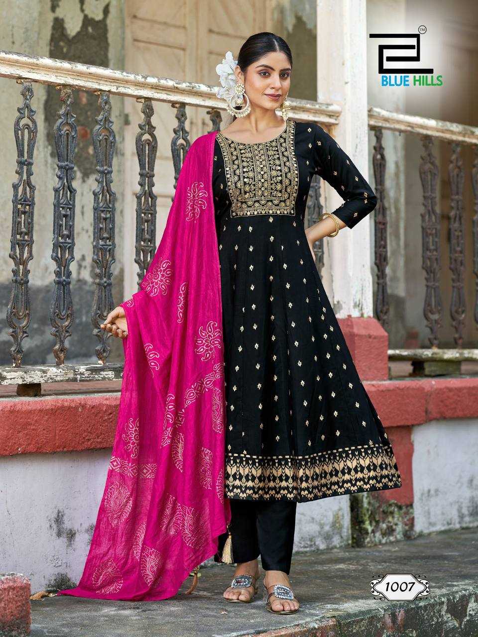 Ynf Heavy Rayon RIN125 Festival Special Suits & Dresses Diwali Collections Festive Collections Wholesale Ladies Suits Embroidery Suits Zari Work Suit Manufacturer