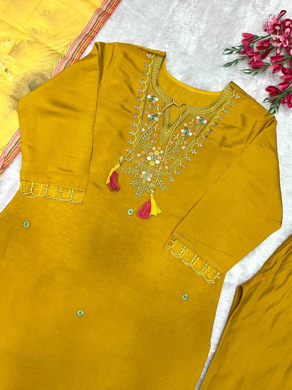 Ynf Heavy Roman Silk KESH148 061 Suits & Dresses Wedding Collections Festive Collections Wholesale Designer dresses Embroidered Dresses Silk Dresses Manufacturer