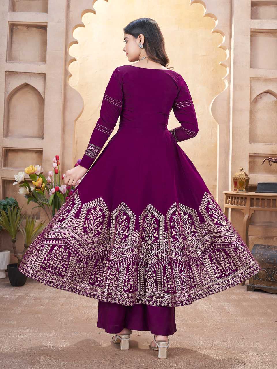 Ynf Heavy Roman Silk KESH417 41002 Suits & Dresses Wedding Collections Festive Collections Wholesale Silk Dresses Gown Dresses Wedding Outfits Manufacturer