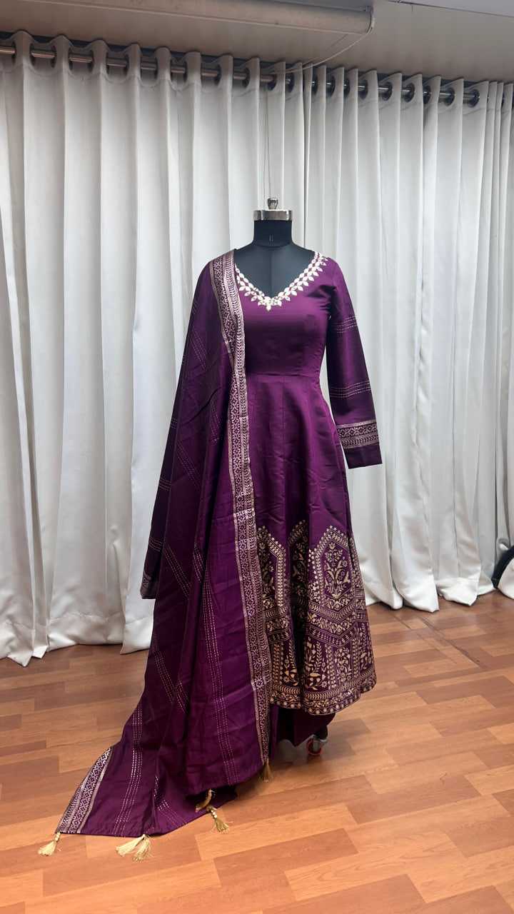 Ynf Heavy Roman Silk KESH417 41002 Suits & Dresses Wedding Collections Festive Collections Wholesale Silk Dresses Gown Dresses Wedding Outfits Manufacturer