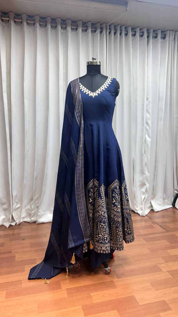 Ynf Heavy Roman Silk KESH417 41003 Suits & Dresses Wedding Collections Festive Collections Wholesale Silk Dresses Gown Dresses Wedding Outfits Manufacturer