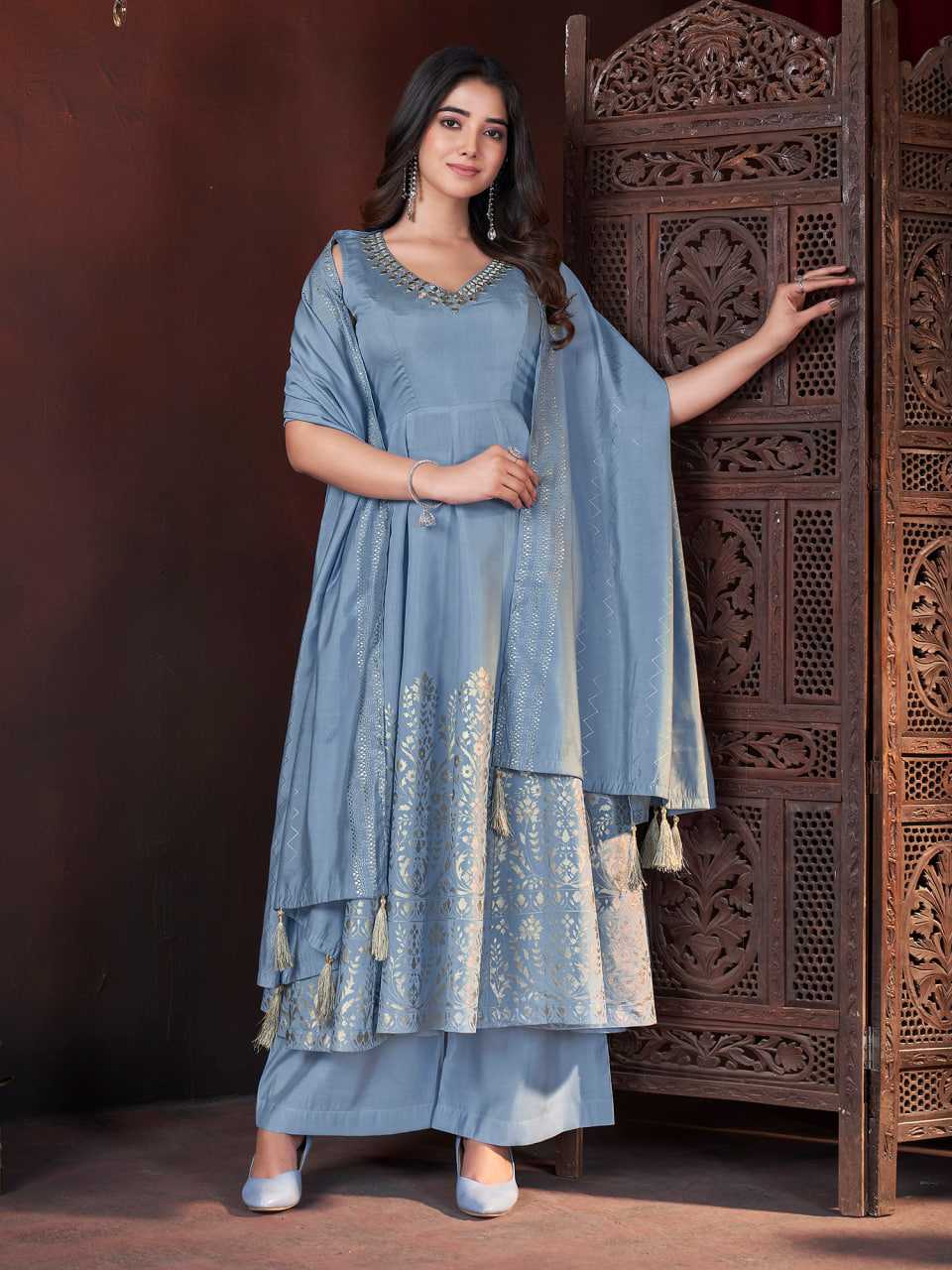 Ynf Heavy Roman Silk KESH417 41013 Suits & Dresses Wedding Collections Festive Collections Wholesale Ethnic Dresses Silk Dresses Wedding Outfits Manufacturer