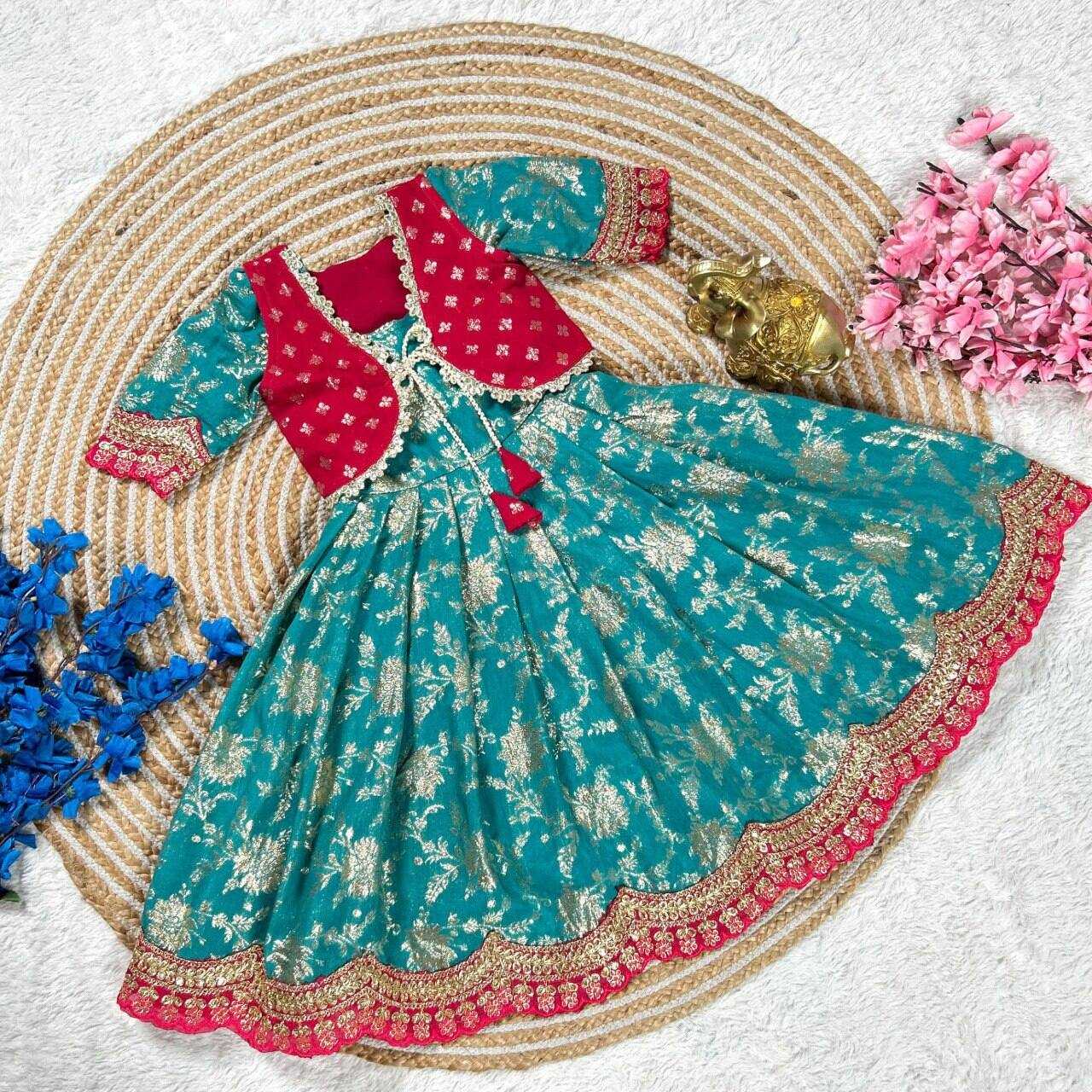 Ynf Heavy Silk KESH109 RRK115 Kids Wear Wholesale Kids Lehenga Embroidered Frock Kids Ghagra Choli Manufacturer