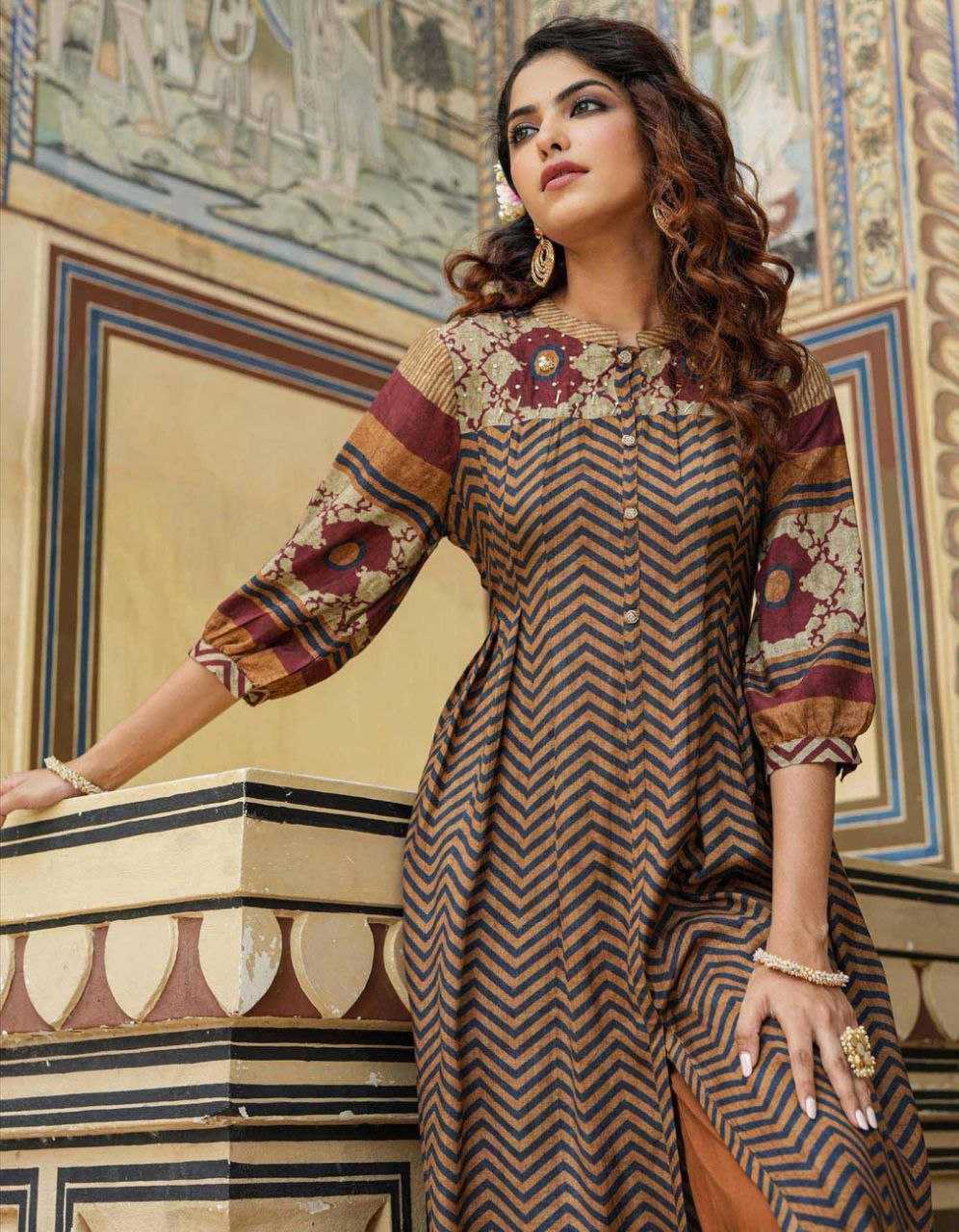 Ynf Heavy Silk KESH352 KVD 24 Kurti Wholesale Casual Kurtis Workwear Kurtis Printed Kurtis Manufacturer