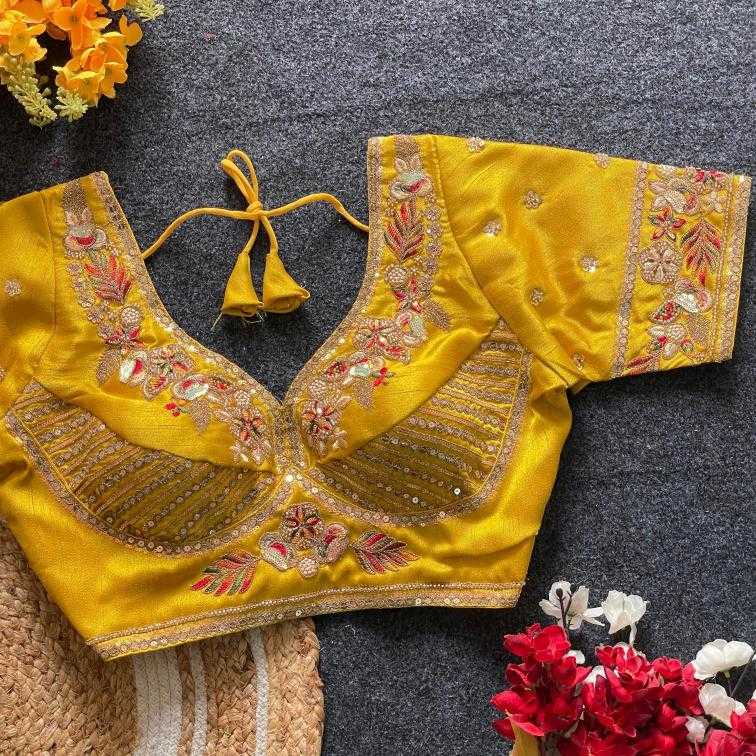 Ynf Italian Silk RIN117 221 Readymade Blouses Rakhi Collections Wedding Collections Wholesale Sequence Embroidery Blouse Designer Blouse Silk Blouse Manufacturer