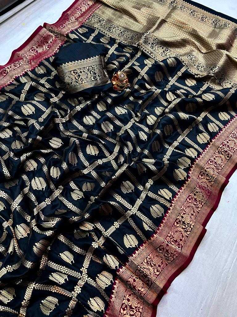 Ynf Jacquard KESH183 BLACK COLLECTION 2 Silk Sarees Wholesale Banarasi Silk Sarees Heavy Silk Sarees Banarasi Silk Sarees With Zari Work Manufacturer