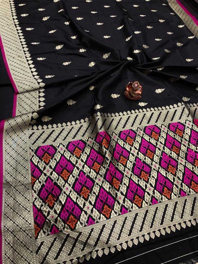 Ynf Jacquard KESH183 BLACK COLLECTION 2 Silk Sarees Wholesale Banarasi Silk Sarees Heavy Silk Sarees Banarasi Silk Sarees With Zari Work Manufacturer