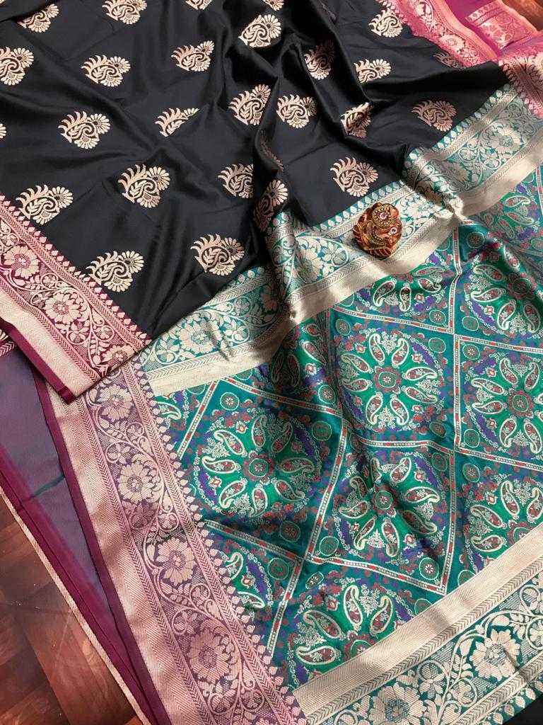 Ynf Jacquard KESH183 BLACK COLLECTION 2 Silk Sarees Wholesale Banarasi Silk Sarees Heavy Silk Sarees Banarasi Silk Sarees With Zari Work Manufacturer