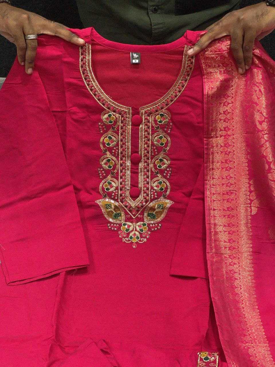 Ynf Jacquard KESH352 KVD 20 Suits & Dresses Wholesale Ladies Suits Printed Suits Chanderi Suit Manufacturer