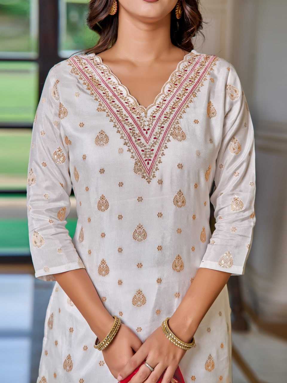 Ynf Jacquard KESH396 108 Suits & Dresses Islamic Clothing Festive Collections Wholesale Ladies Suits Embroidery Suits Eid Collections Manufacturer