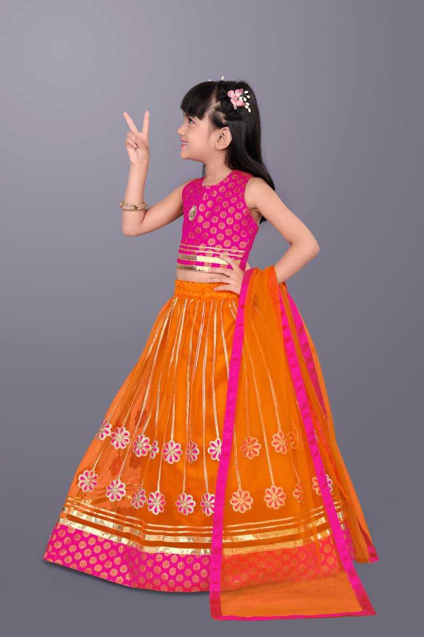 Ynf Jacquard KESH461 72 Kids Wear Wedding Collections Festive Collections Wholesale Kids Ghagra Choli Kids Lehenga Choli Kids Wedding Outfits Manufacturer