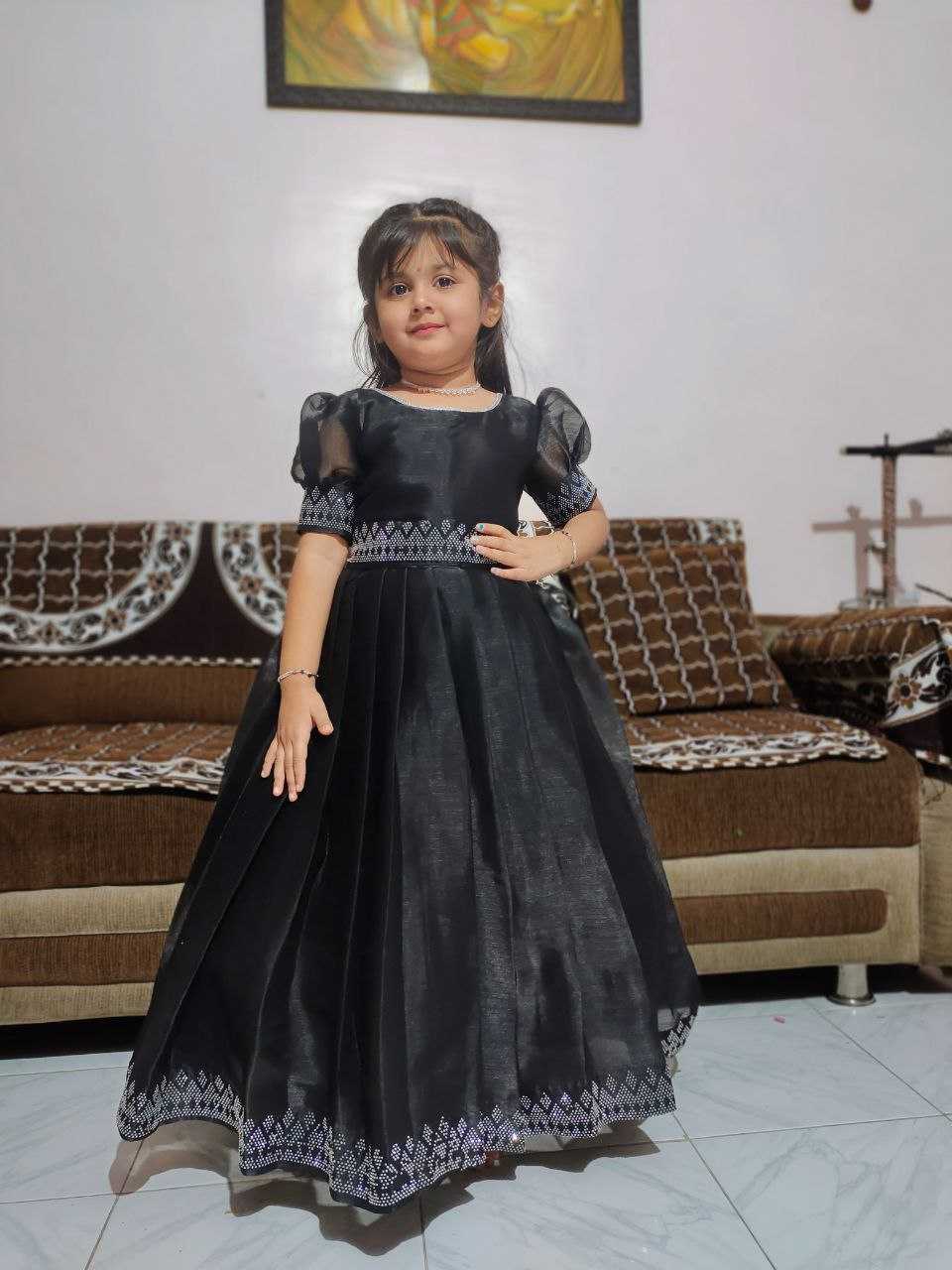 Ynf Jimmy Choo RIN161 RPVR03 Kids Wear Wedding Collections Festive Collections Wholesale Kids Gown Kids Ethnic Gowns Manufacturer