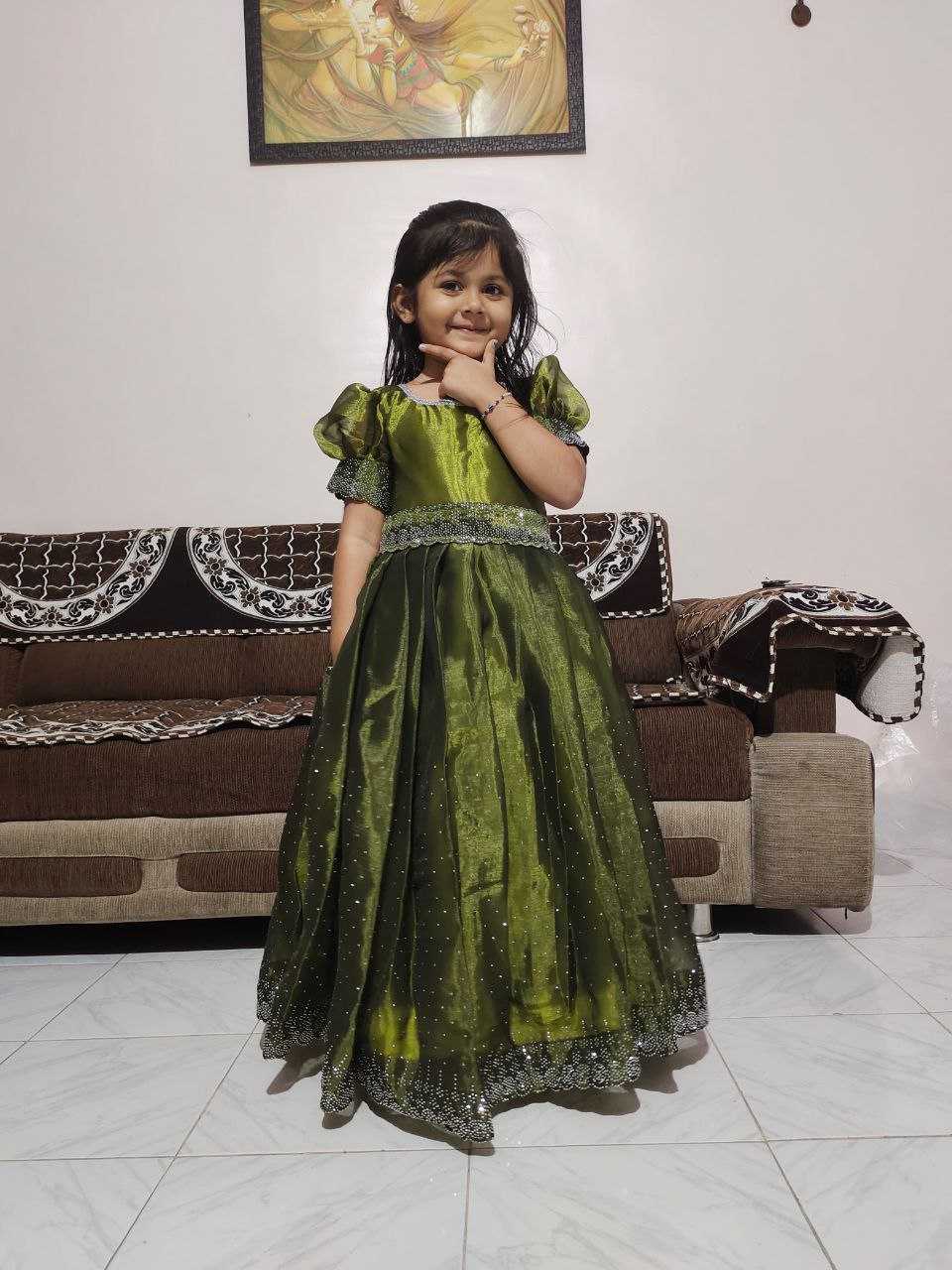 Ynf Jimmy Choo RIN161 RPVR03 Kids Wear Wedding Collections Festive Collections Wholesale Kids Gown Kids Ethnic Gowns Manufacturer