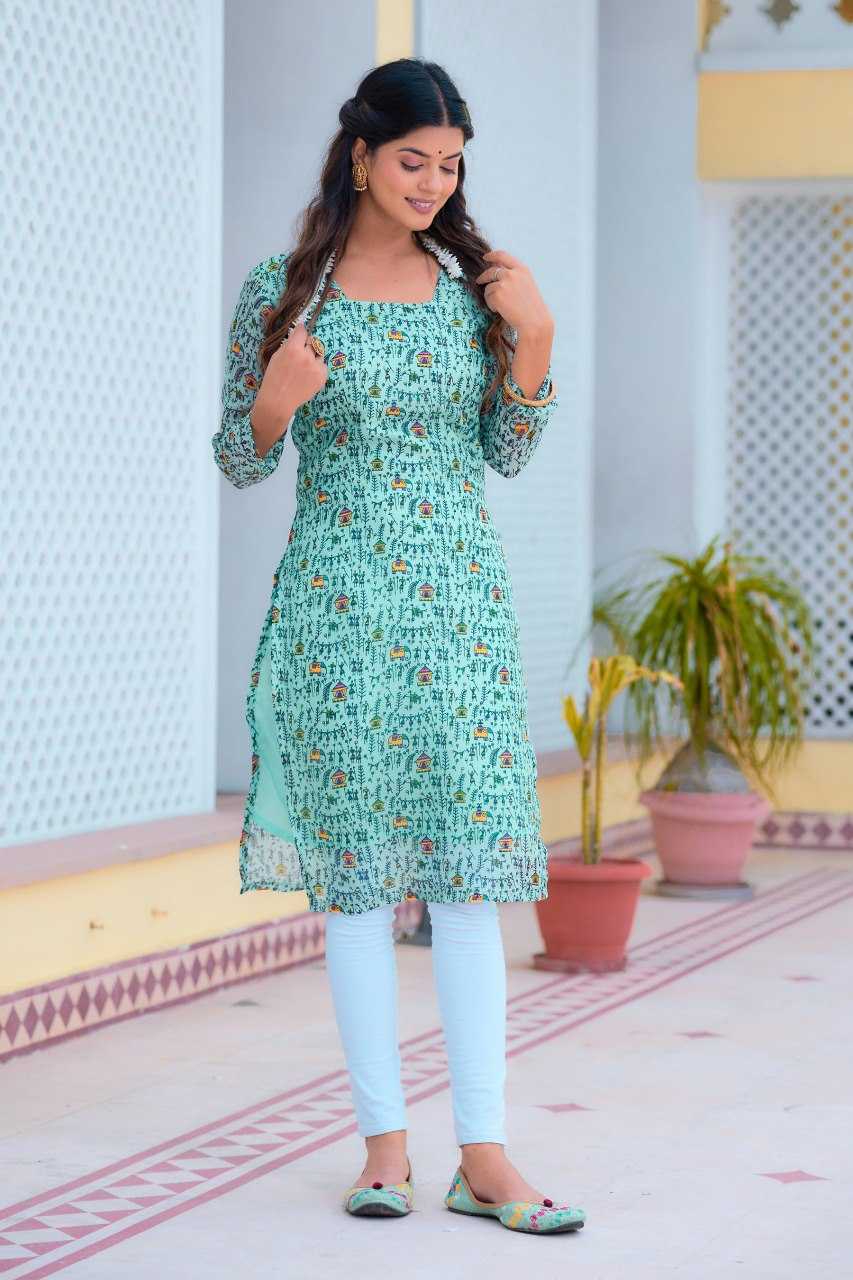 Ynf Kota Checks KESH243 1036 Kurti Wholesale Designer Kurtis Printed Kurtis Green Kurtis Manufacturer