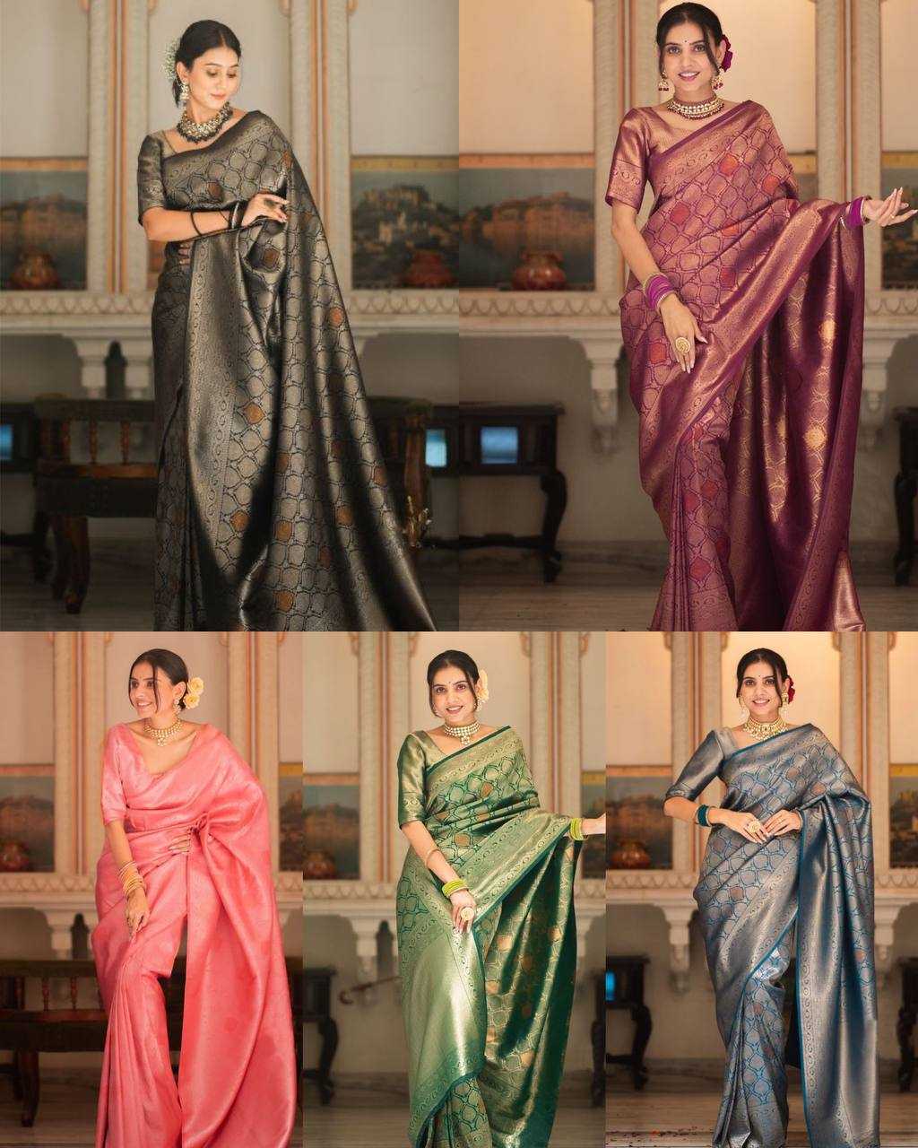 Ynf Lichi Silk KESH294 231 Sarees Wholesale Jacquard Saree Silk Sarees Sarees With Blouse Manufacturer