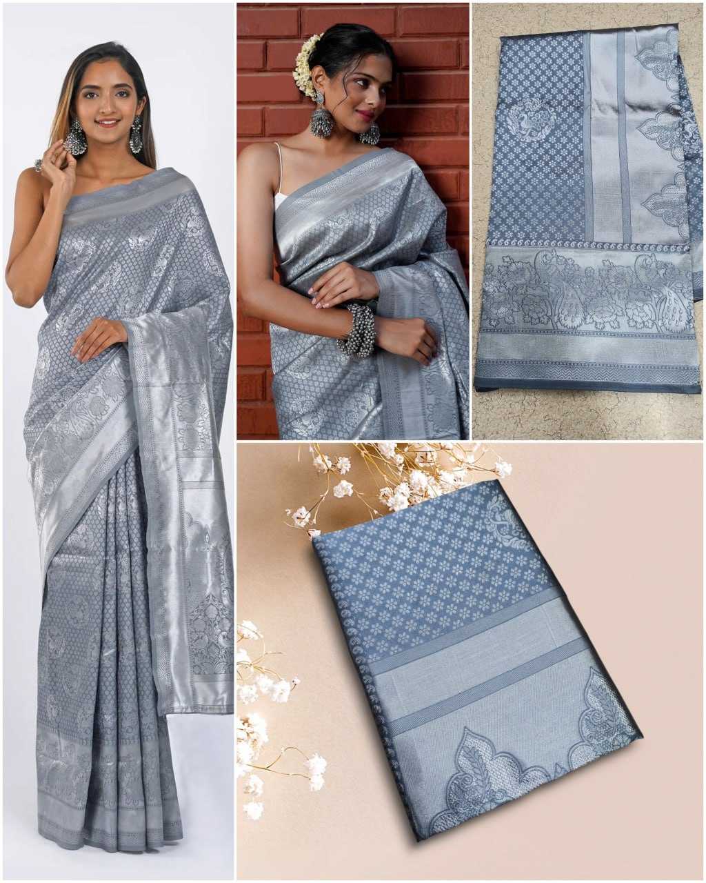 Ynf Lichi Silk KESH393 MF-1800 Sarees Wholesale Jacquard Saree Silk Sarees Sarees With Blouse Manufacturer