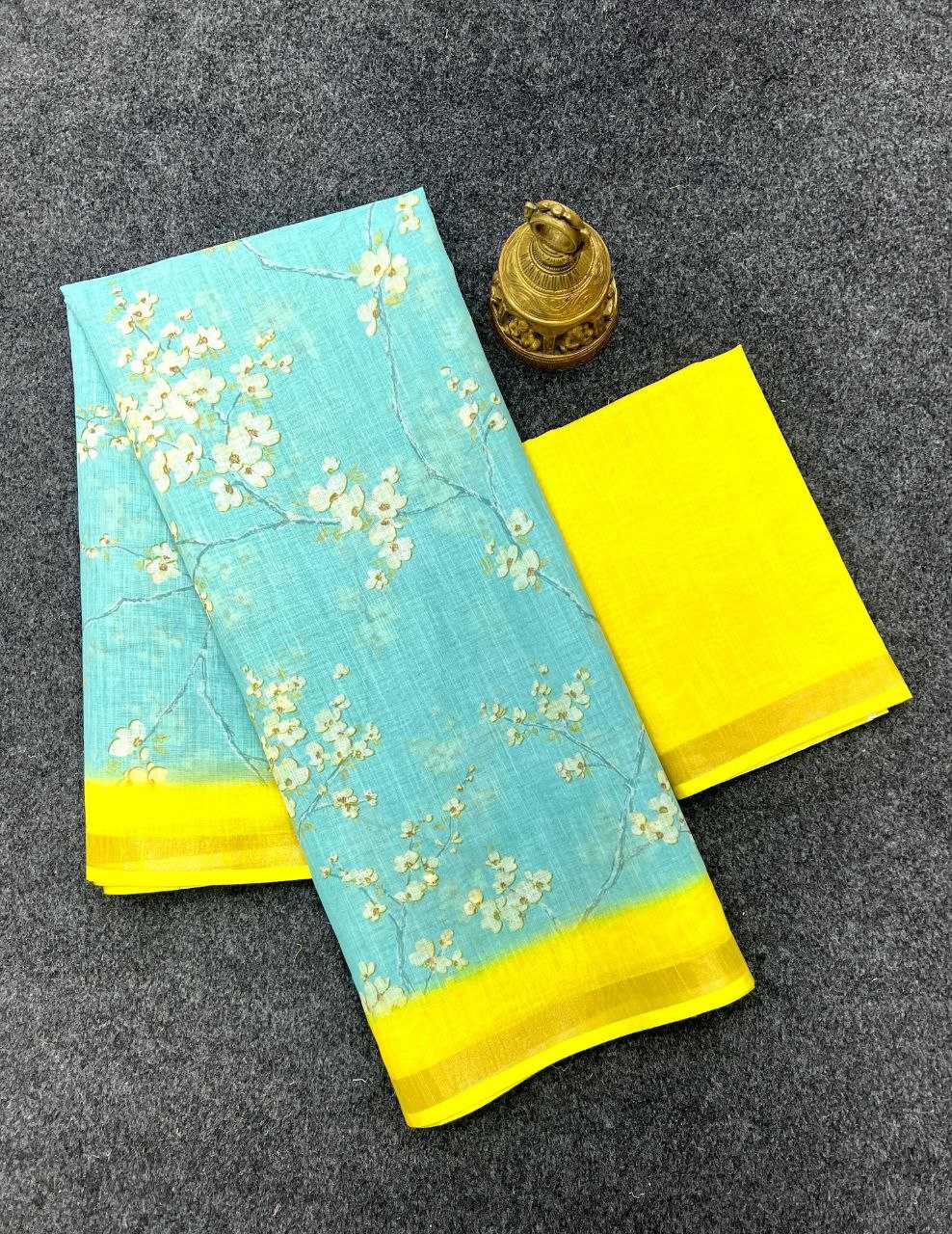 Ynf Linen KESH223 534 Sarees Wholesale Fancy Sarees Printed Sarees Linen Sarees Manufacturer