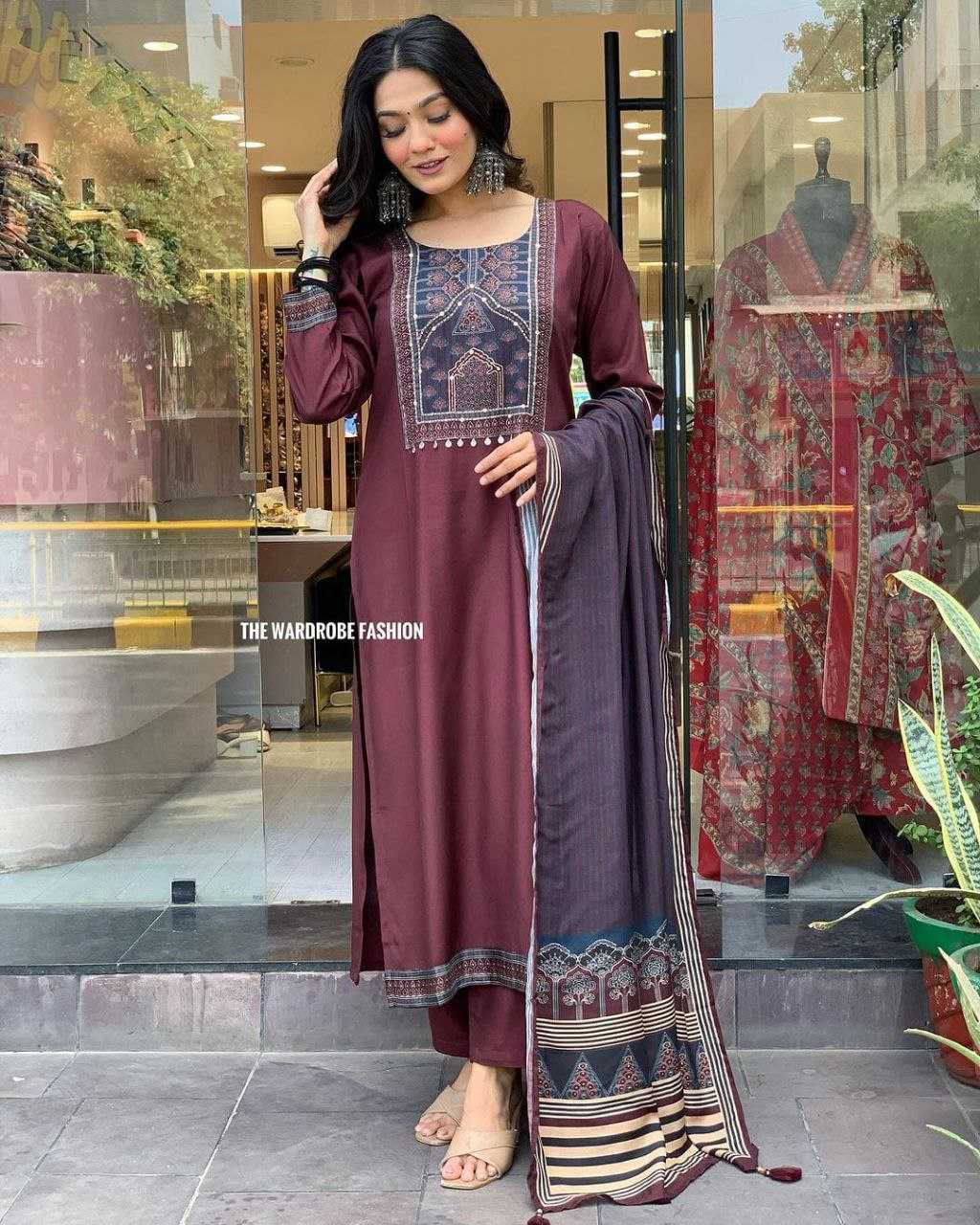 Ynf Muslin KESH352 KVD 19 Suits & Dresses Wholesale Ladies Suits Sharara Salwar Suits Printed Suits Handwork Suits Manufacturer