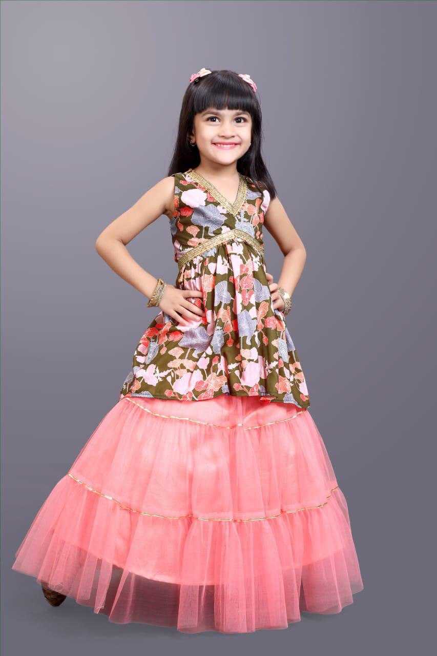 Ynf Net KESH358 SHE17 Kids Wear Diwali Collections Festive Collections Wholesale Girls Frock Girls Cotton Frocks Kids Designer Frock Manufacturer