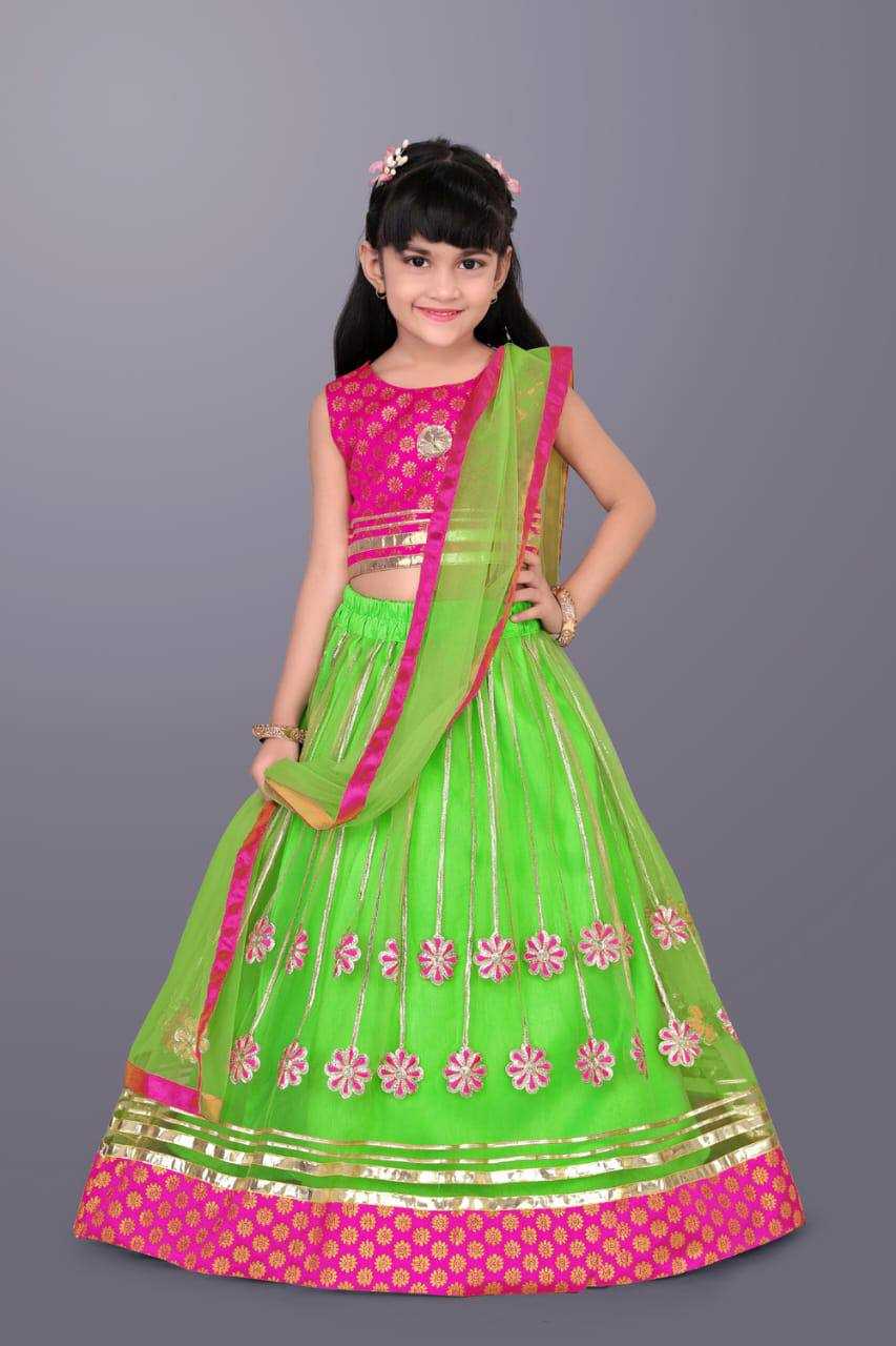 Ynf Net KESH358 SHE18 Kids Wear Diwali Collections Festive Collections Wholesale Embroidered Frock Kids Designer Frock Kids Lehenga Choli Manufacturer