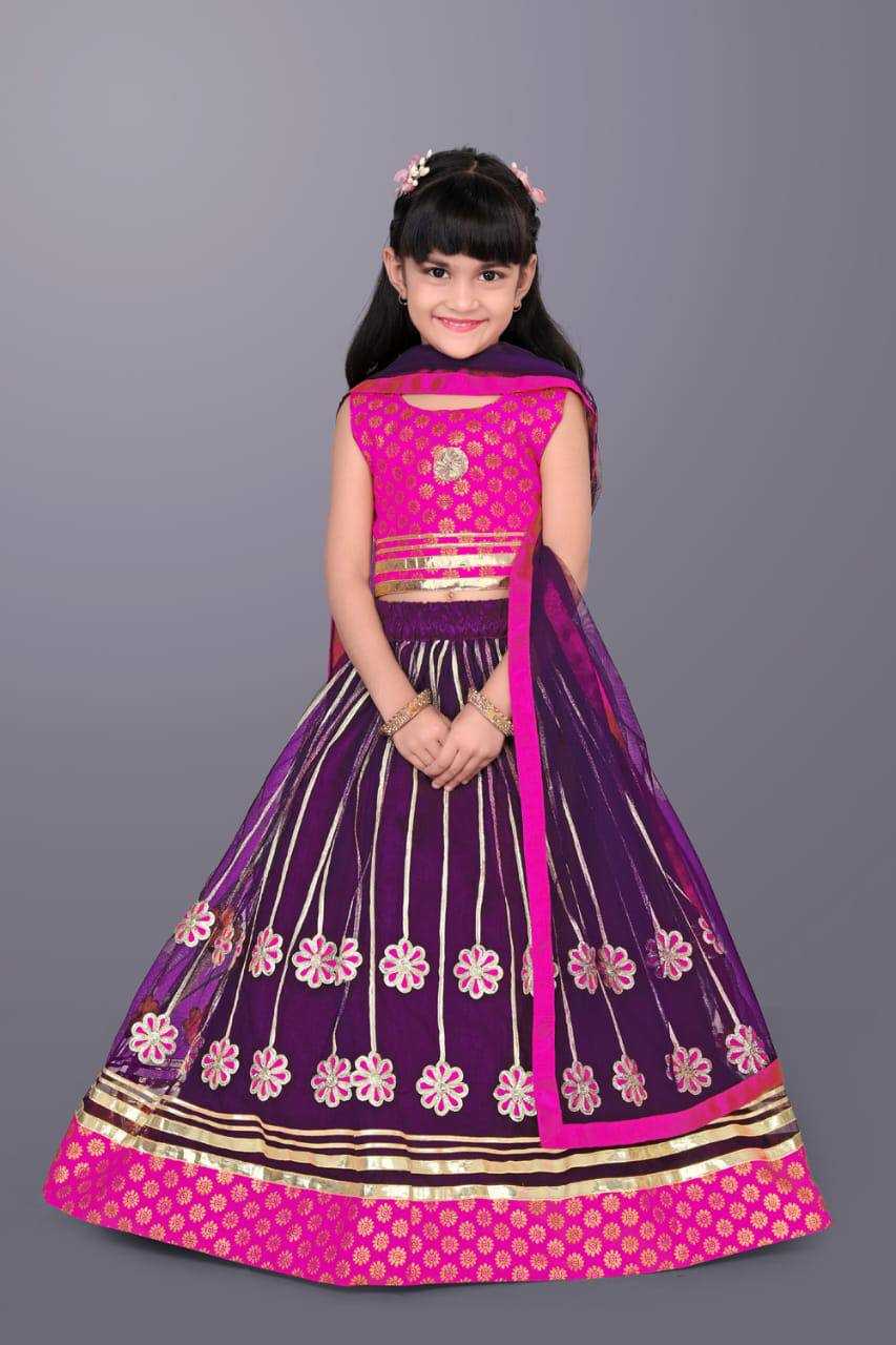 Ynf Net KESH358 SHE18 Kids Wear Diwali Collections Festive Collections Wholesale Embroidered Frock Kids Designer Frock Kids Lehenga Choli Manufacturer