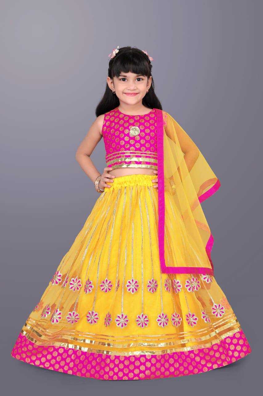 Ynf Net KESH358 SHE18 Kids Wear Diwali Collections Festive Collections Wholesale Embroidered Frock Kids Designer Frock Kids Lehenga Choli Manufacturer