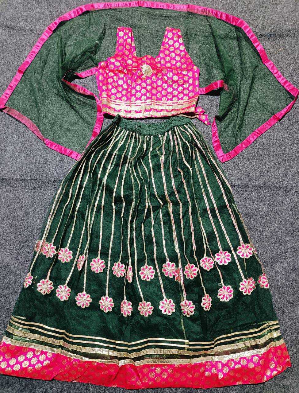 Ynf Net KESH358 SHE18 Kids Wear Diwali Collections Festive Collections Wholesale Embroidered Frock Kids Designer Frock Kids Lehenga Choli Manufacturer