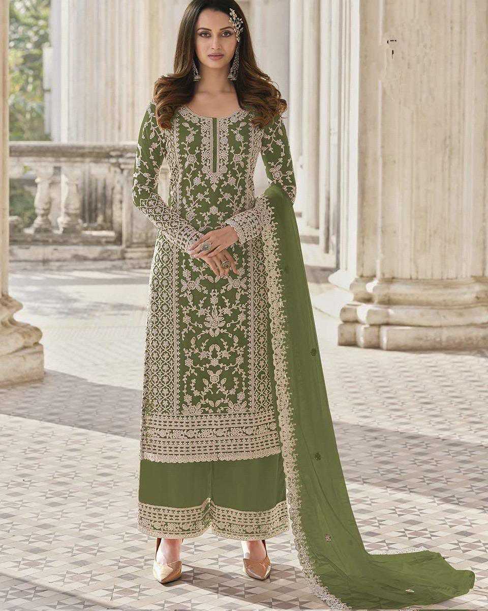 Ynf Net KESH414 1124 Suits & Dresses Wedding Collections Festive Collections Wholesale Embroidery Suits Palazzo Suit Net Suit Manufacturer