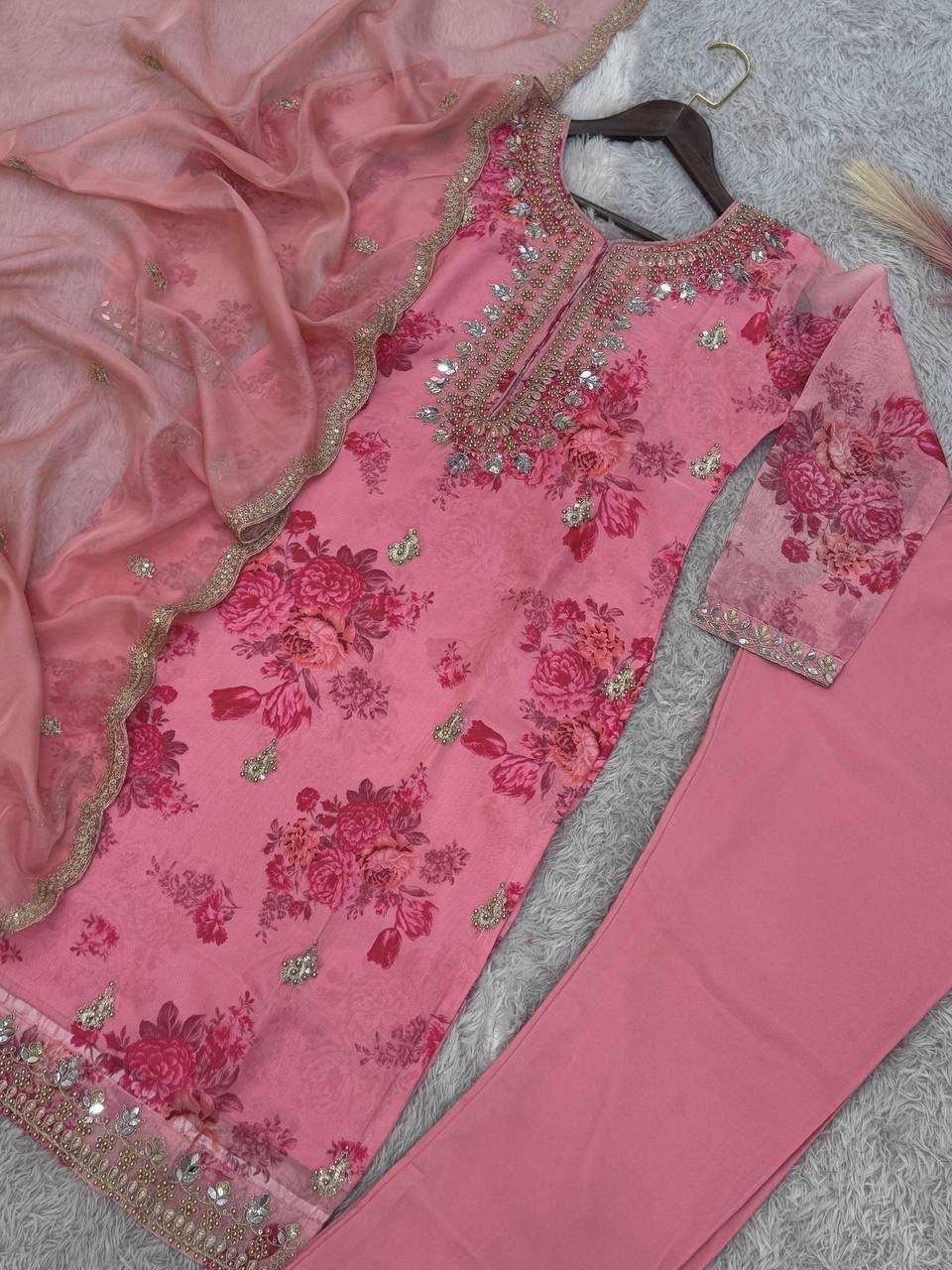 Ynf Organza KESH157 1682 Suits & Dresses Diwali Collections Festive Collections Wholesale Designer dresses Printed Dresses Embroidered Dresses Manufacturer