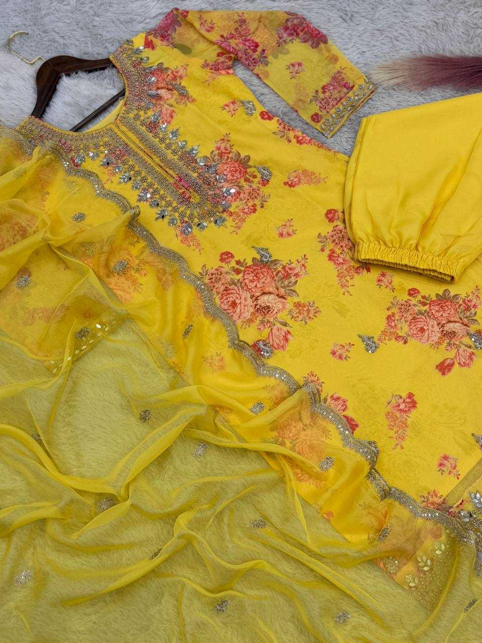 Ynf Organza KESH157 1682 Suits & Dresses Diwali Collections Festive Collections Wholesale Designer dresses Printed Dresses Embroidered Dresses Manufacturer