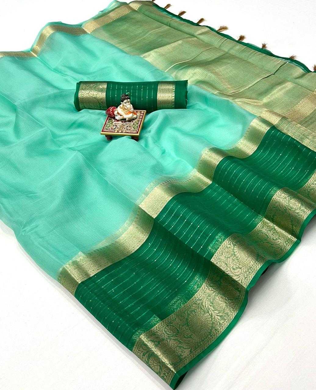 Ynf Organza KESH263 SBI01 Sarees Diwali Collections Festive Collections Wholesale Organza Sarees Festive Sarees Sarees With Blouse Manufacturer