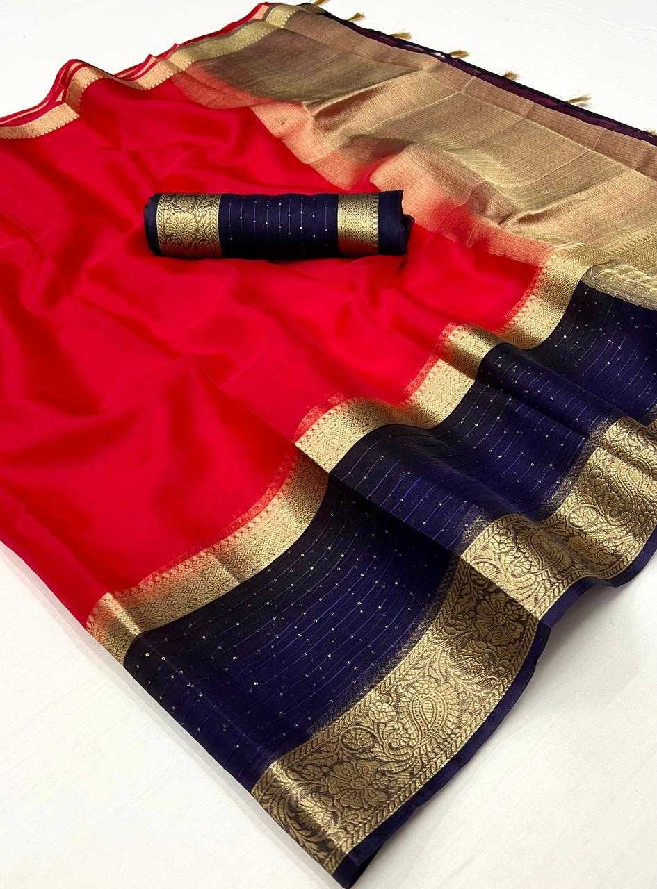 Ynf Organza KESH263 SBI01 Sarees Diwali Collections Festive Collections Wholesale Organza Sarees Festive Sarees Sarees With Blouse Manufacturer