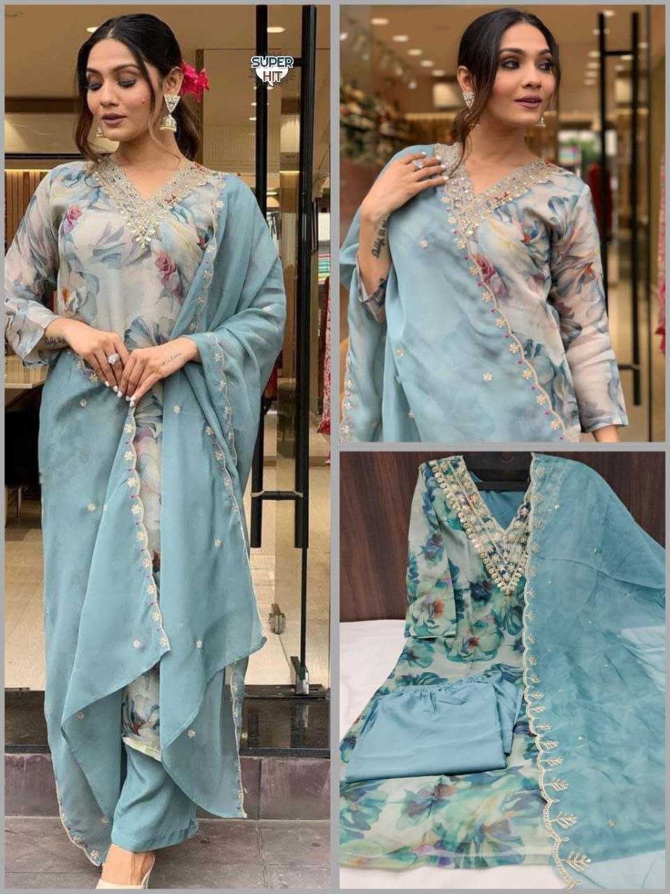 Ynf Organza KESH354 GRM71 Suits & Dresses Wholesale Embroidery Suits Party wear suits Zari Work Suit Manufacturer