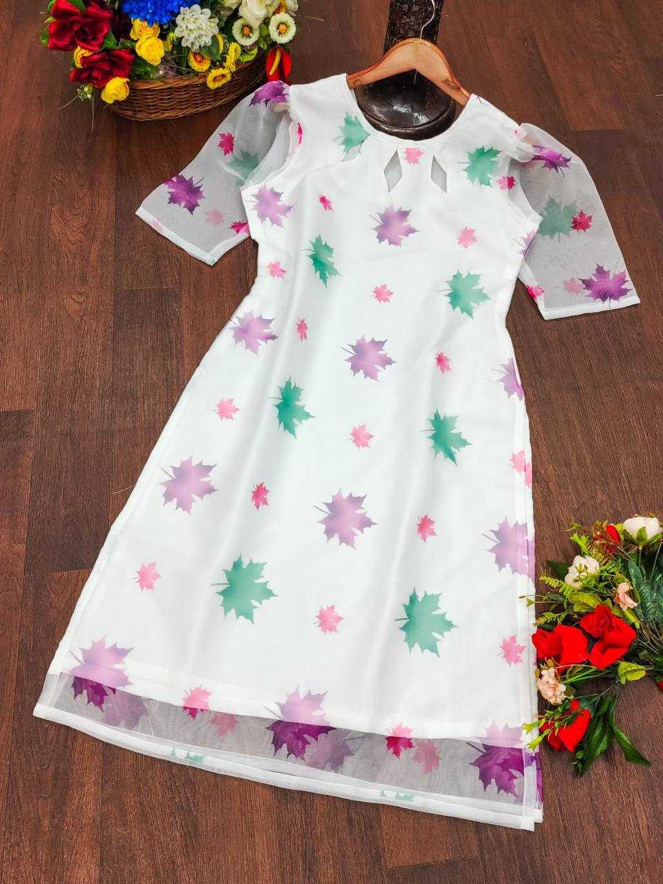 Ynf Organza KESH434 MCN76 Kurti Wholesale Festive Kurtis Printed Kurtis Ladies Kurti Manufacturer