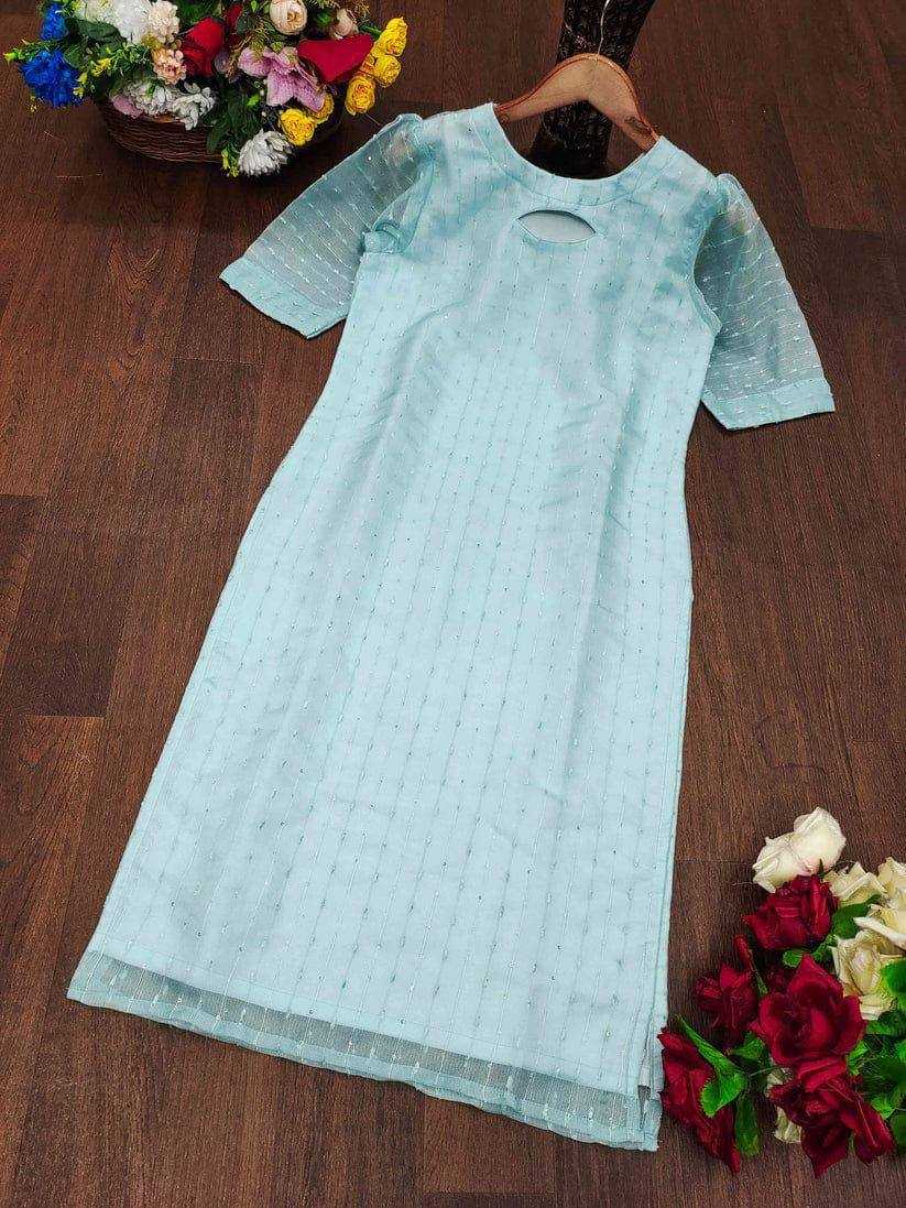 Ynf Organza KESH434 MNC14 Kurti Wholesale Ladies Kurti Fancy Kurti Embroidered Kurtis Manufacturer