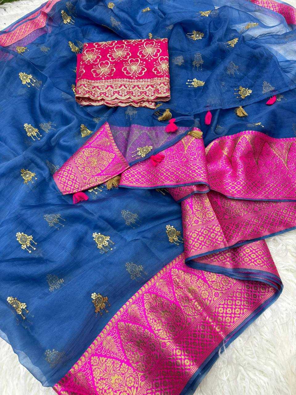 Ynf Organza RIN124 Rani jhumka Sarees Wedding Collections Festive Collections Wholesale Organza Sarees Jacquard Saree Kanchipuram Sarees Manufacturer