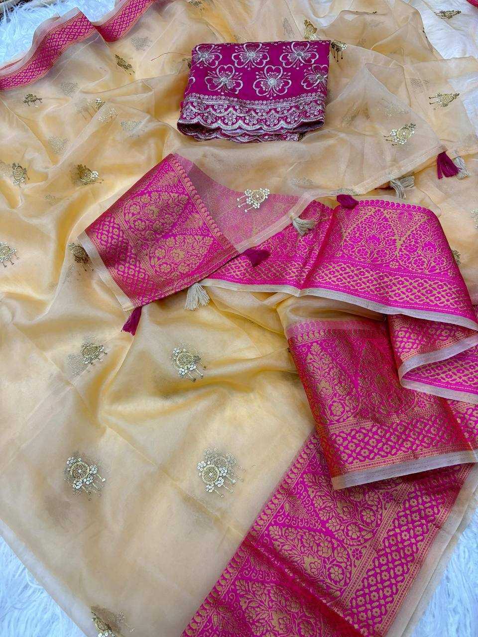 Ynf Organza RIN124 Rani jhumka Sarees Wedding Collections Festive Collections Wholesale Organza Sarees Jacquard Saree Kanchipuram Sarees Manufacturer