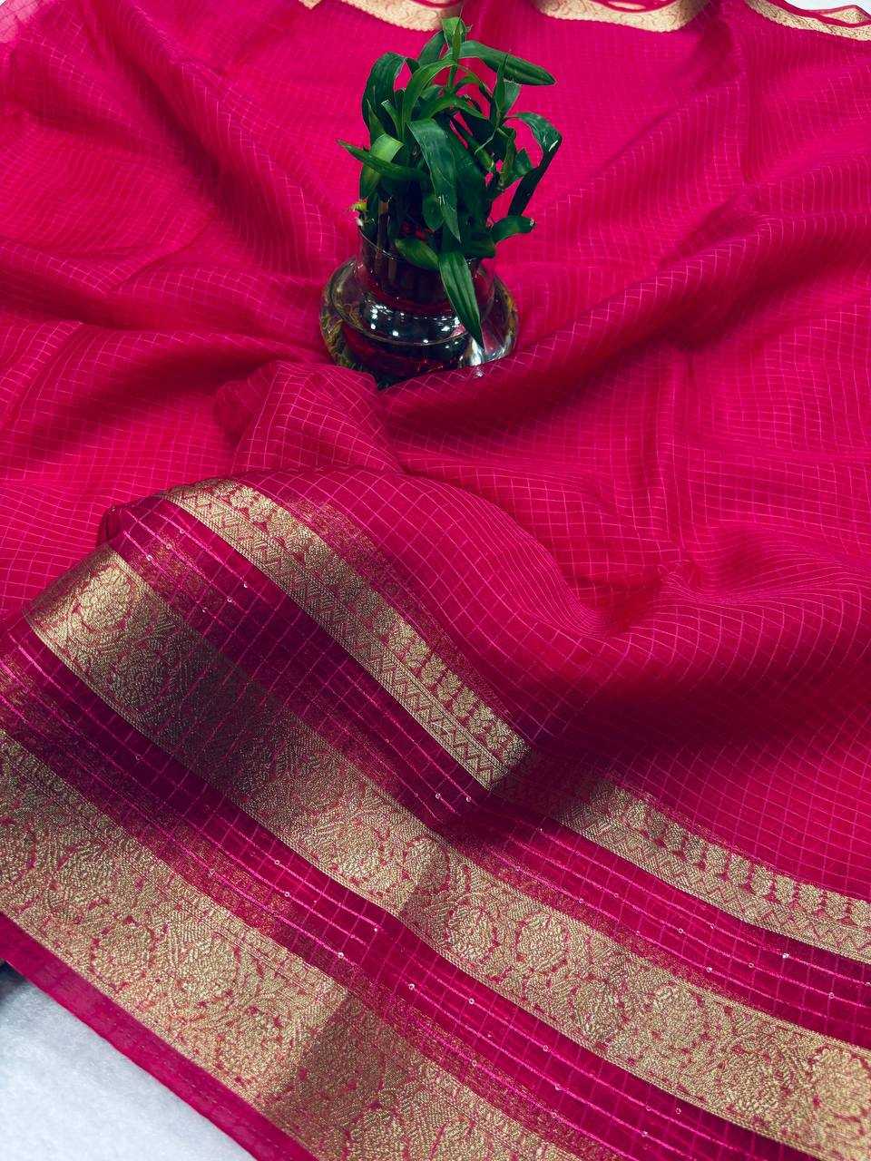 Ynf Organza RIN124 RIE13 Sarees Wedding Collections Festive Collections Wholesale Organza Sarees Sequence Sarees Jacquard Saree Manufacturer