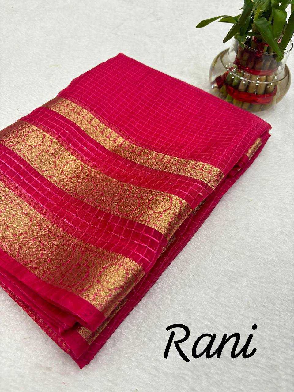 Ynf Organza RIN124 RIE13 Sarees Wedding Collections Festive Collections Wholesale Organza Sarees Sequence Sarees Jacquard Saree Manufacturer