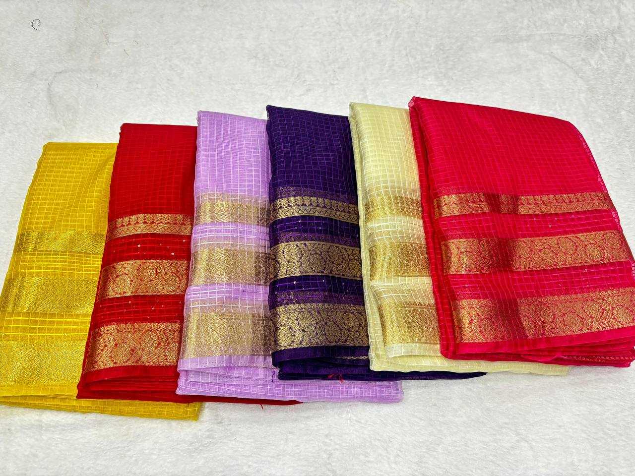 Ynf Organza RIN124 RIE13 Sarees Wedding Collections Festive Collections Wholesale Organza Sarees Sequence Sarees Jacquard Saree Manufacturer