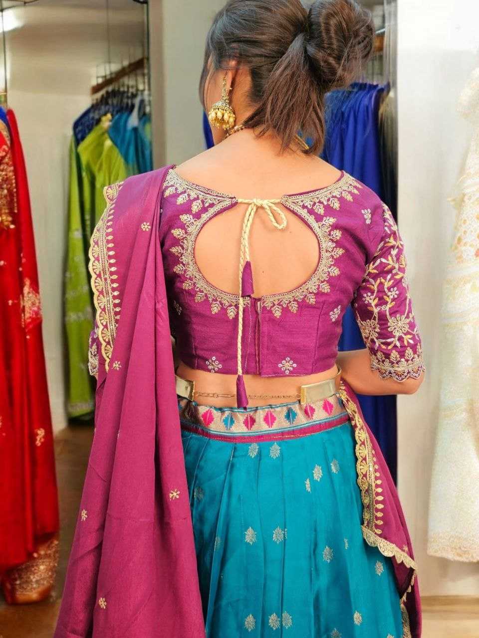 Ynf Paithani Silk RIN161 RPVR04 Lehengas Diwali Collections Wedding Collections Wholesale Silk Lehenga Embroidered Lehenga Paithani Lehenga Manufacturer