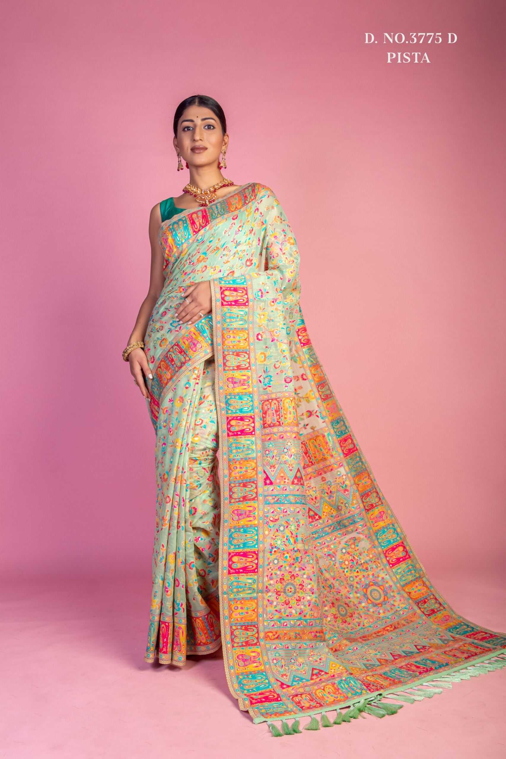 Ynf Pashmina KESH113 Aardhya Vol -7 Sarees Wholesale Designer Sarees Hand Work Sarees Kashmiri Sarees Manufacturer