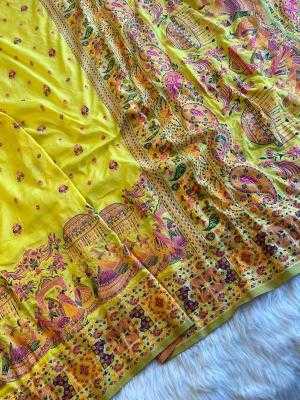 Ynf Pashmina RIN101 ANT43 Silk Sarees Durga Pooja Sarees Wedding Collections Wholesale Soft Silk Sarees Party Wear Silk Sarees Zari Border Silk Sarees Manufacturer